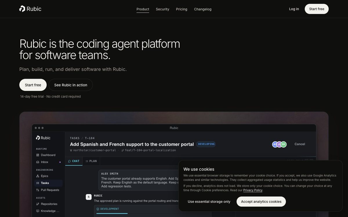Rubic — B2B SaaS product preview